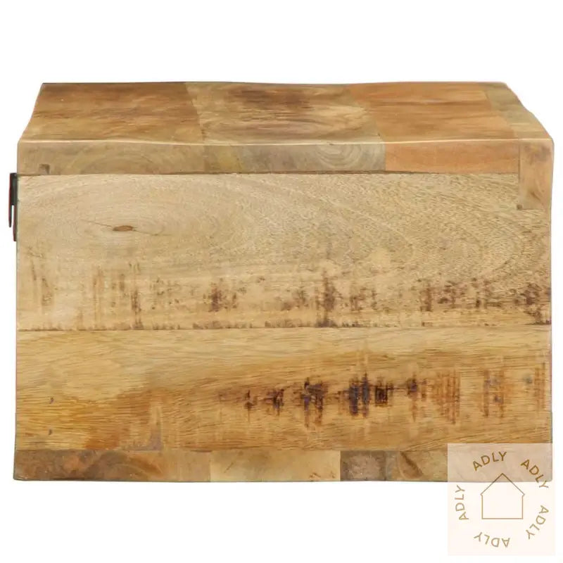 Veggmontert Tv-Benk 80X30X19 Cm Grovt Heltre Mangotre