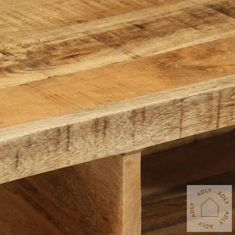 Veggmontert Tv-Benk 80X30X19 Cm Grovt Heltre Mangotre