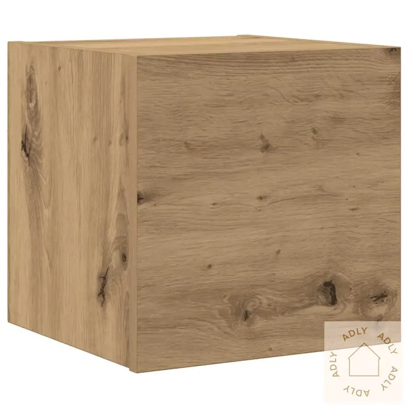 Tv-Skapsett 7 Deler Veggmontert Artisan Eik Konstruert Tre