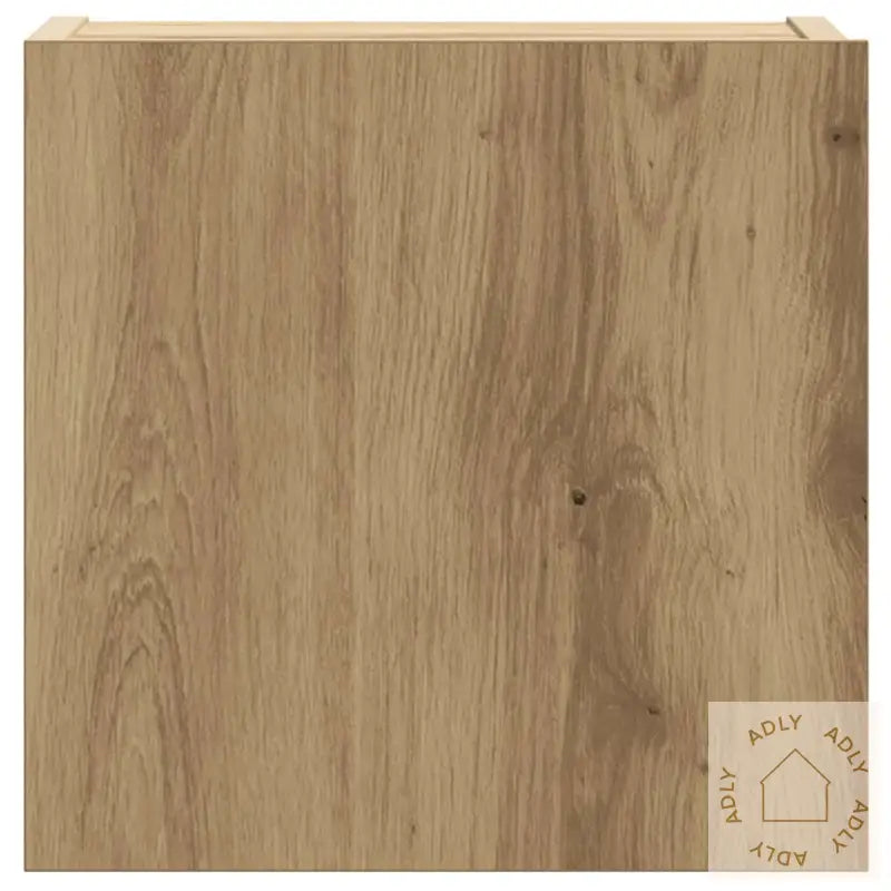 Tv-Skapsett 6 Deler Veggmontert Artisan Eik Konstruert Tre