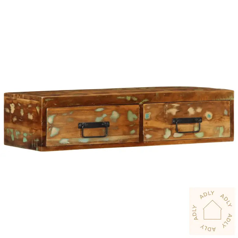 Veggmontert Tv-Benk 80X30X19 Cm Gjenvunnet Heltre