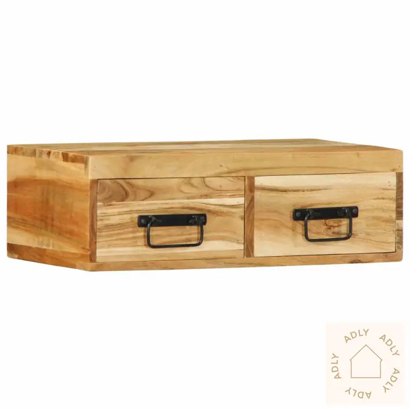 Veggmontert Tv-Benk 60X30X19 Cm Heltre Akasie