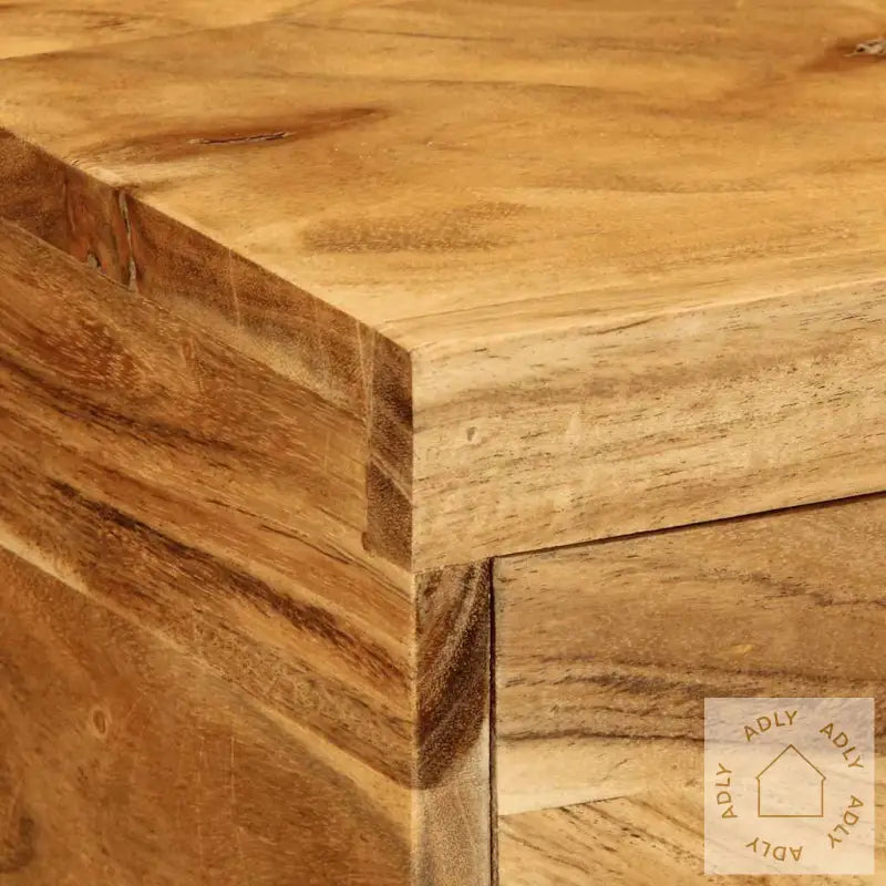 Veggmontert Tv-Benk 80X30X19 Cm Heltre Akasie