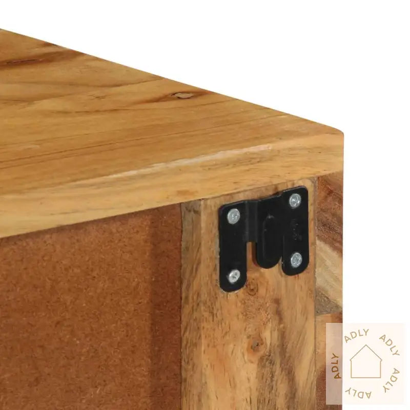 Veggmontert Tv-Benk 80X30X19 Cm Heltre Akasie