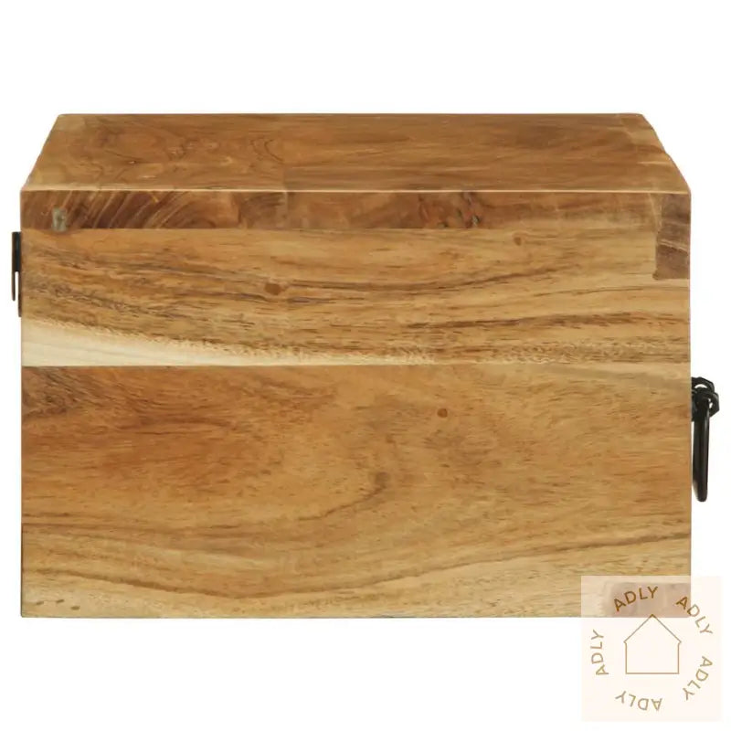 Veggmontert Tv-Benk 80X30X19 Cm Heltre Akasie