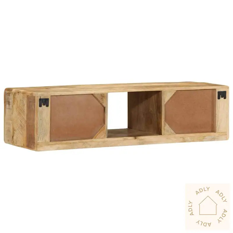 Veggmontert Tv-Benk 100X32X25 Cm Grovt Heltre Mangotre