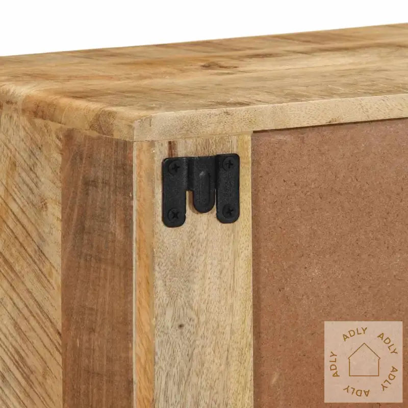 Veggmontert Tv-Benk 100X32X25 Cm Grovt Heltre Mangotre
