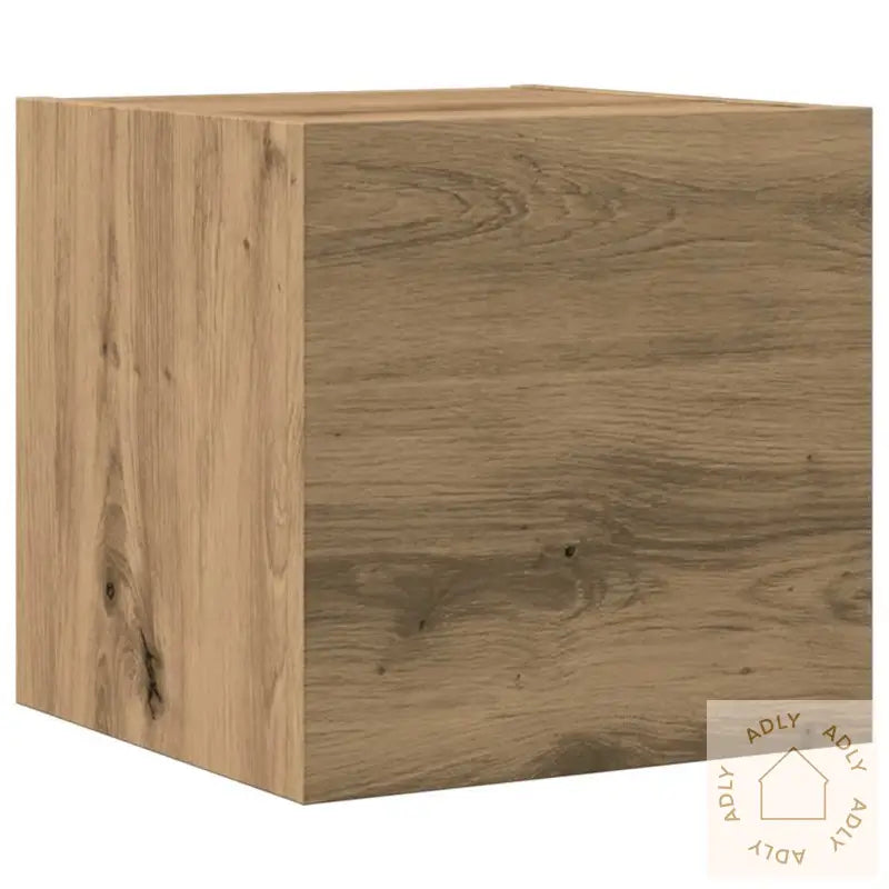 Tv-Skapsett 7 Deler Veggmontert Artisan Eik Konstruert Tre