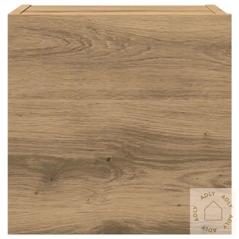 Tv-Skapsett 7 Deler Veggmontert Artisan Eik Konstruert Tre