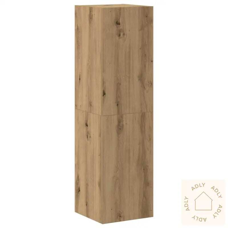 Vegghengte Tv-Benker 4 Stk Artisan Eik Konstruert Tre