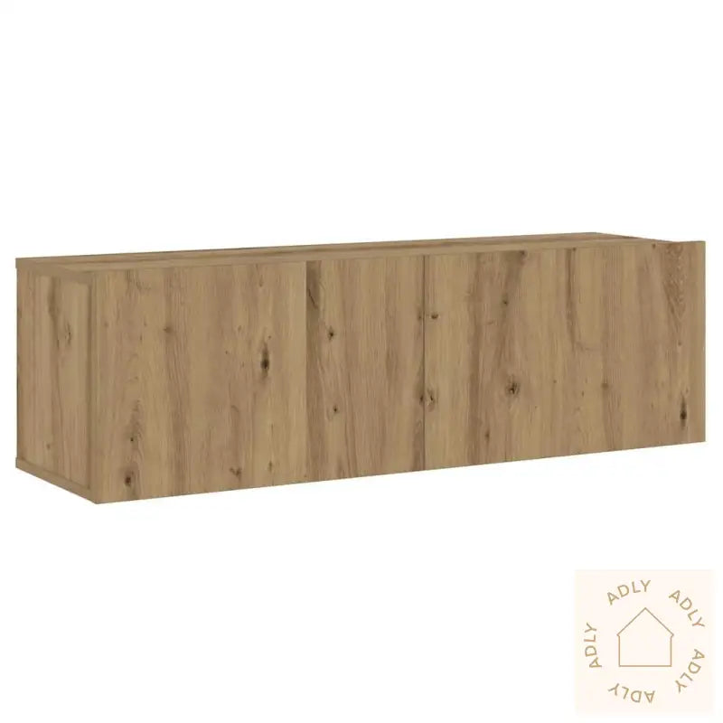 Tv-Skapsett 8 Deler Veggmontert Artisan Eik Konstruert Tre