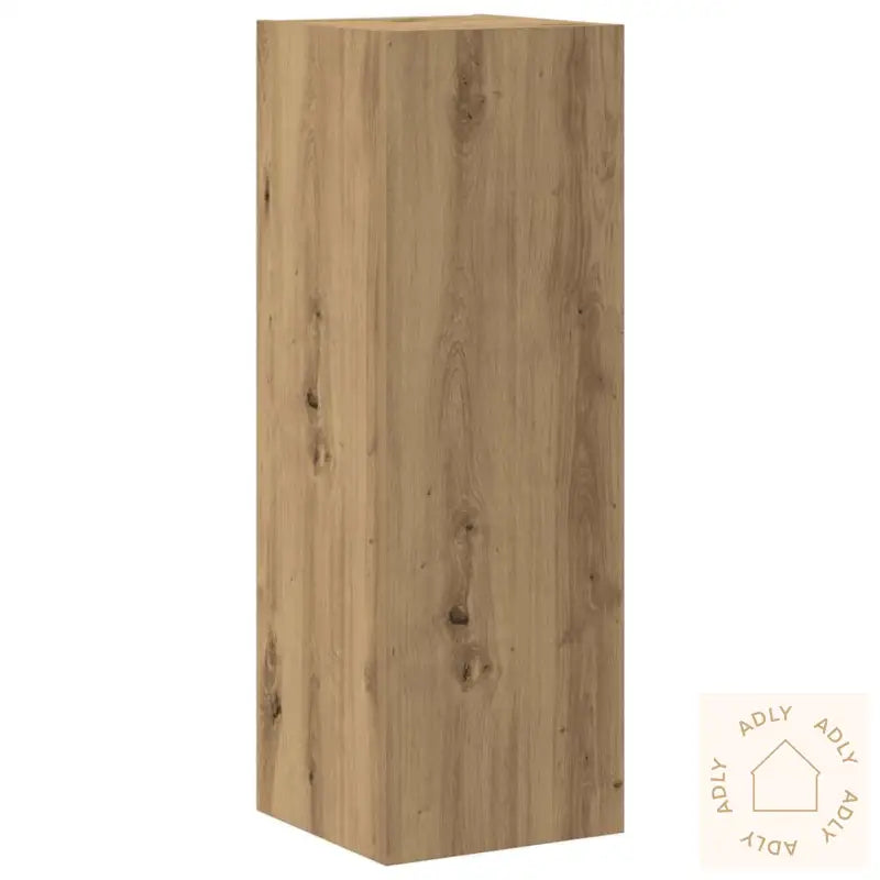 Vegghengte Tv-Benker 4 Stk Artisan Eik Konstruert Tre