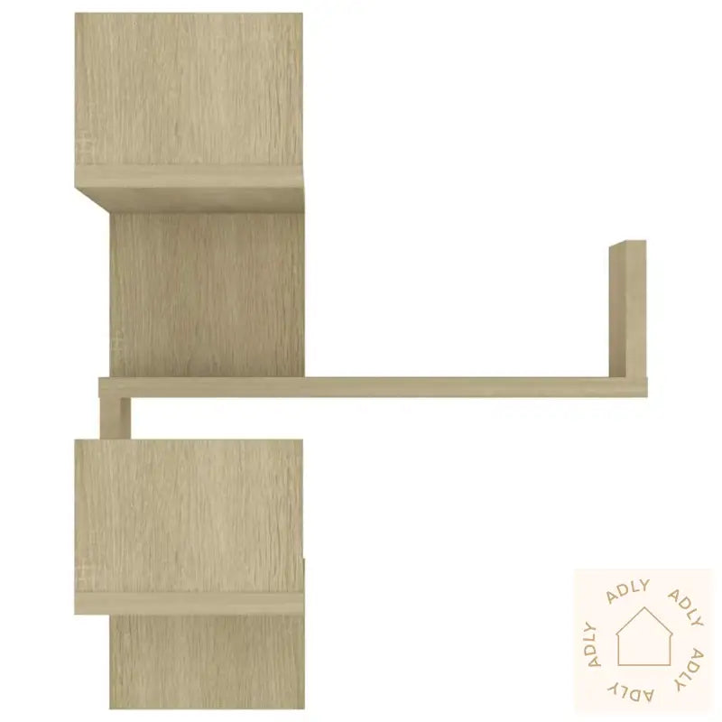 Veggmonterte Hjørnehyller 2 Stk Sonoma Eik 40X40X50 Cm Sponplate