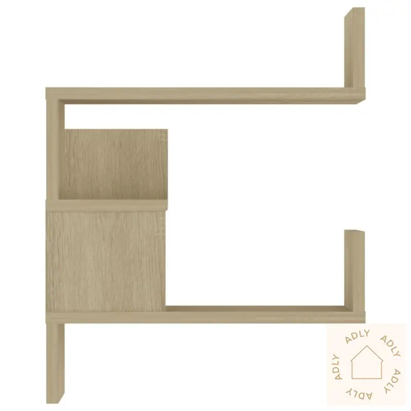 Veggmonterte Hjørnehyller 2 Stk Sonoma Eik 40X40X50 Cm Sponplate