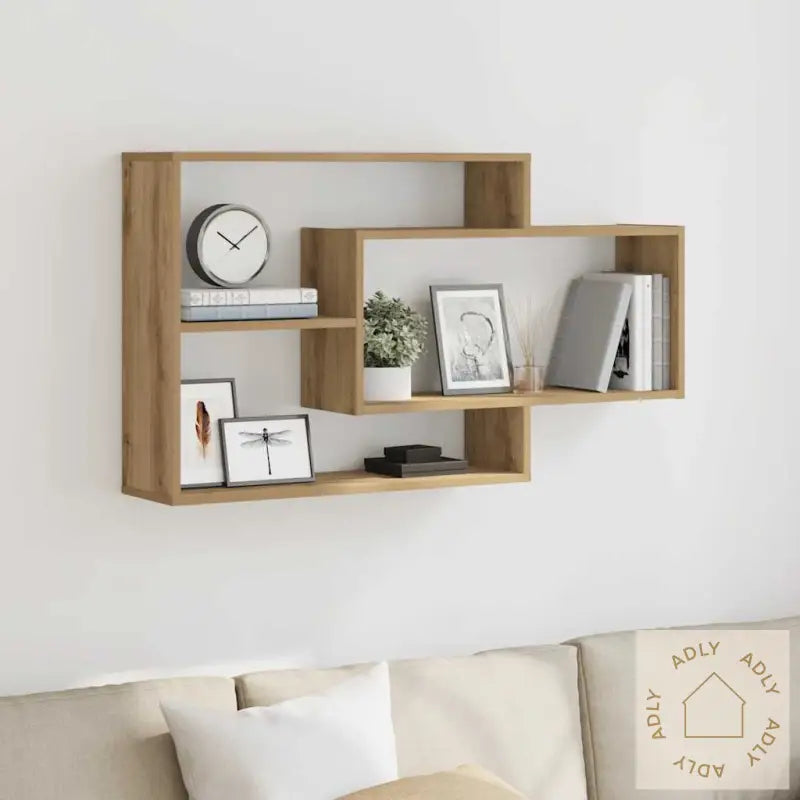 Vegghylle Artisan Eik 104X20X58,5 Cm Konstruert Tre