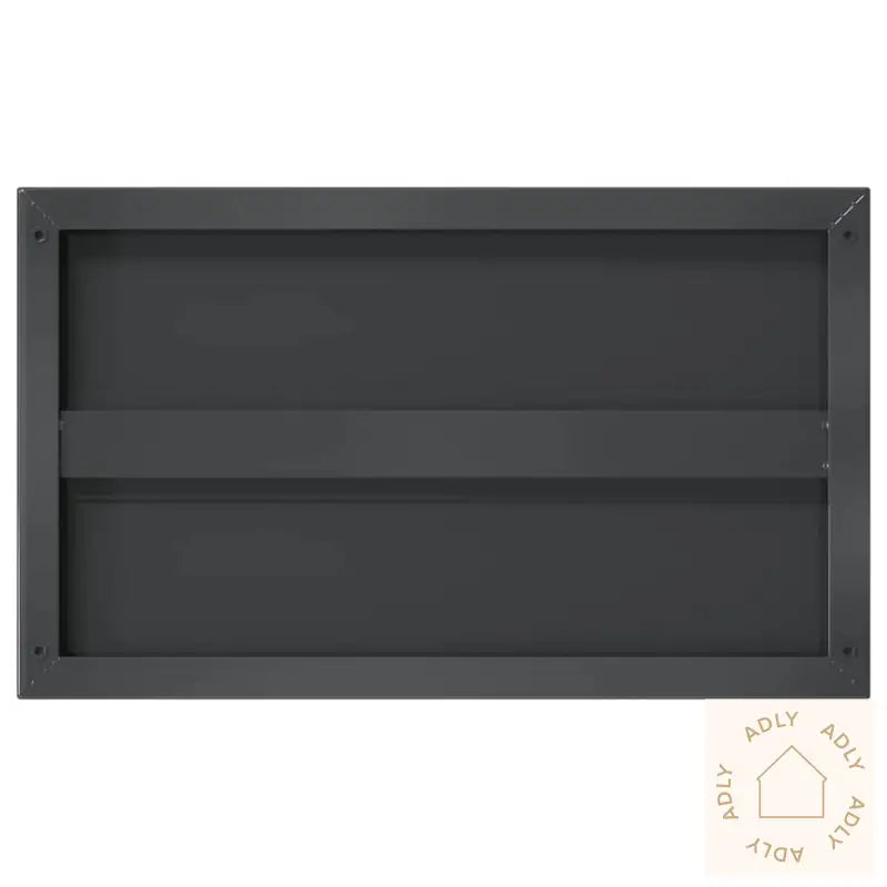 Vegghyller 2 Stk 50X30X3 Cm Svart Rustfritt Stål
