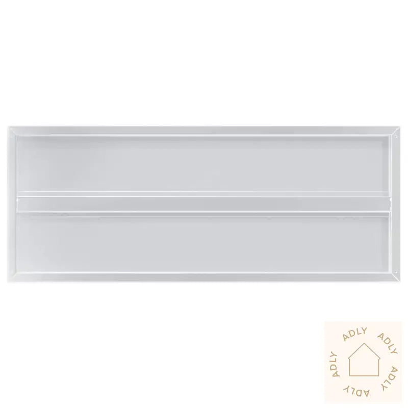 Vegghyller 2 Stk 100X40X3 Cm Sølv Rustfritt Stål