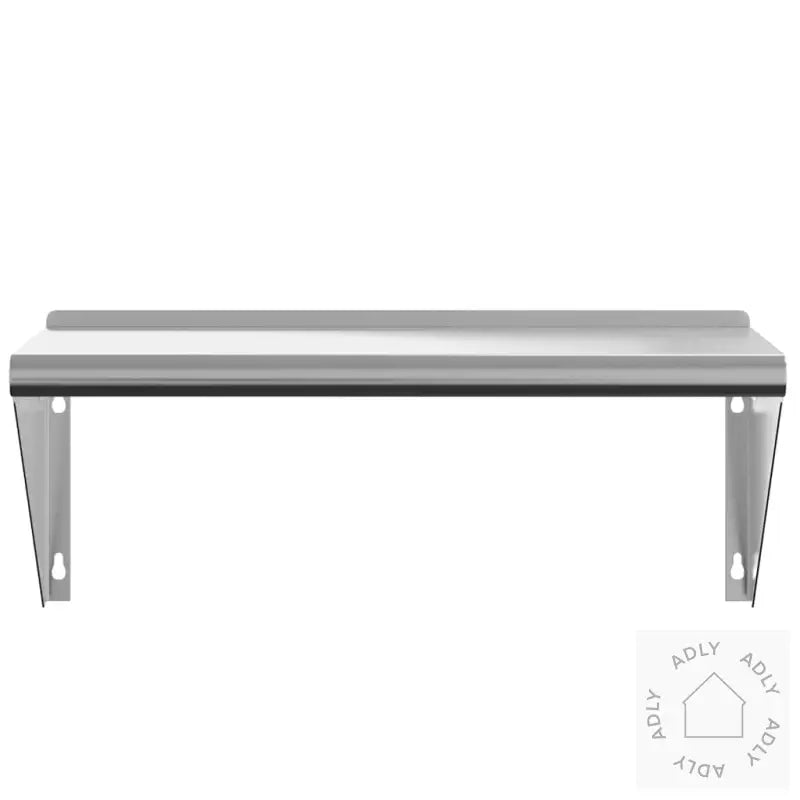 Vegghylle 75X30X31 Cm Sølv Rustfritt Stål