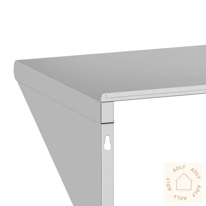 Vegghylle 75X30X31 Cm Sølv Rustfritt Stål