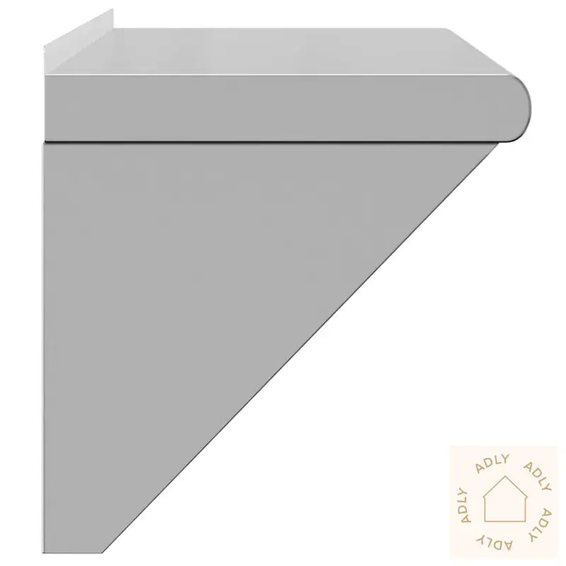 Vegghylle 75X30X31 Cm Sølv Rustfritt Stål