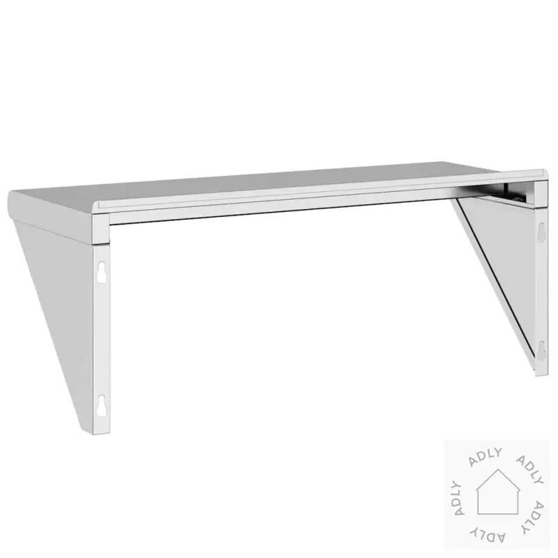 Vegghylle 75X30X31 Cm Sølv Rustfritt Stål