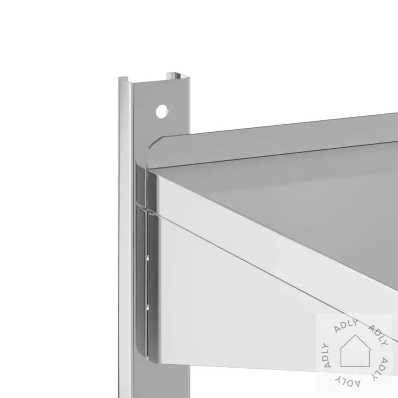 Vegghylle 2 Etasjer 50X23,5X48 Cm Sølv Rustfritt Stål
