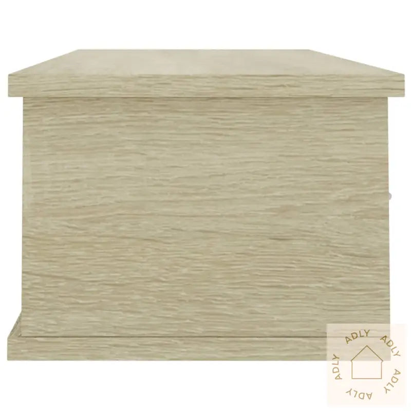 Vegghylle Med Skuff Sonoma Eik 88X26X18,5 Cm Konstruert Tre