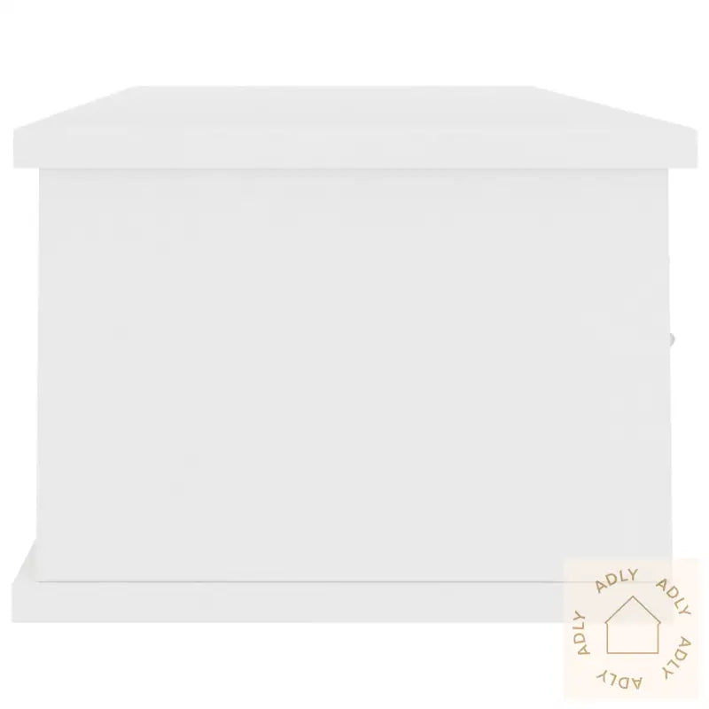 Vegghylle Med Skuff Hvit 88X26X18,5 Cm Konstruert Tre