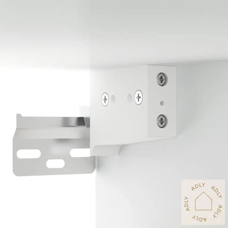 Veggmonterte Nattbord 2 Stk Hvit 35X35X20 Cm