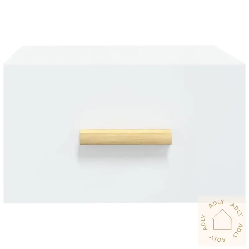 Veggmonterte Nattbord 2 Stk Hvit 35X35X20 Cm