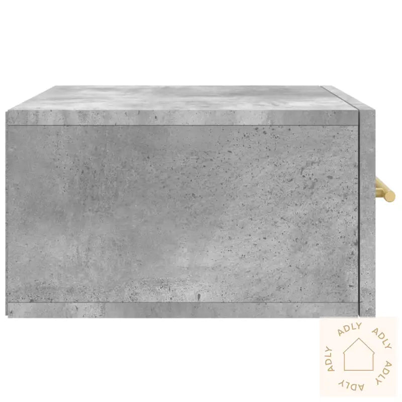 Veggmonterte Nattbord 2 Stk Betonggrå 35X35X20 Cm