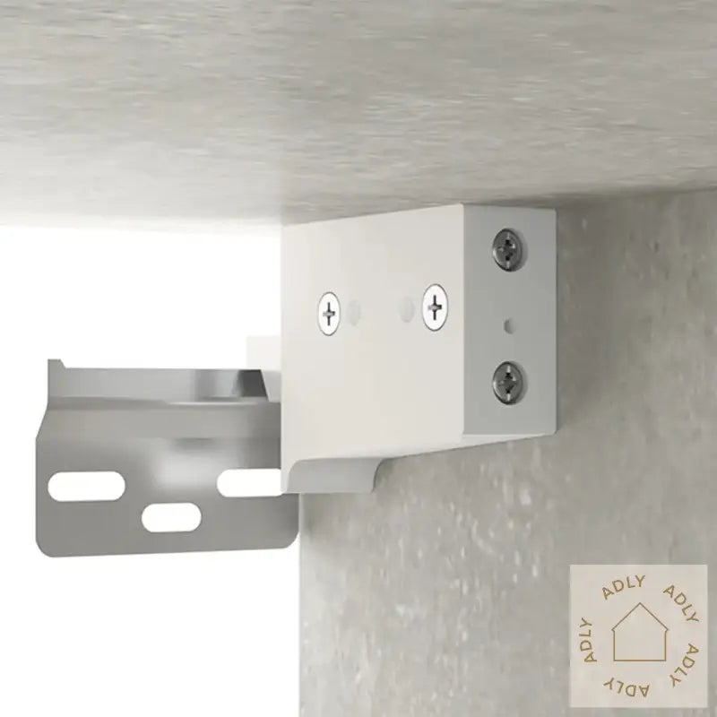 Veggmonterte Nattbord 2 Stk Betonggrå 35X35X20 Cm