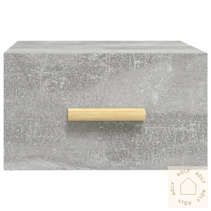 Veggmonterte Nattbord 2 Stk Betonggrå 35X35X20 Cm