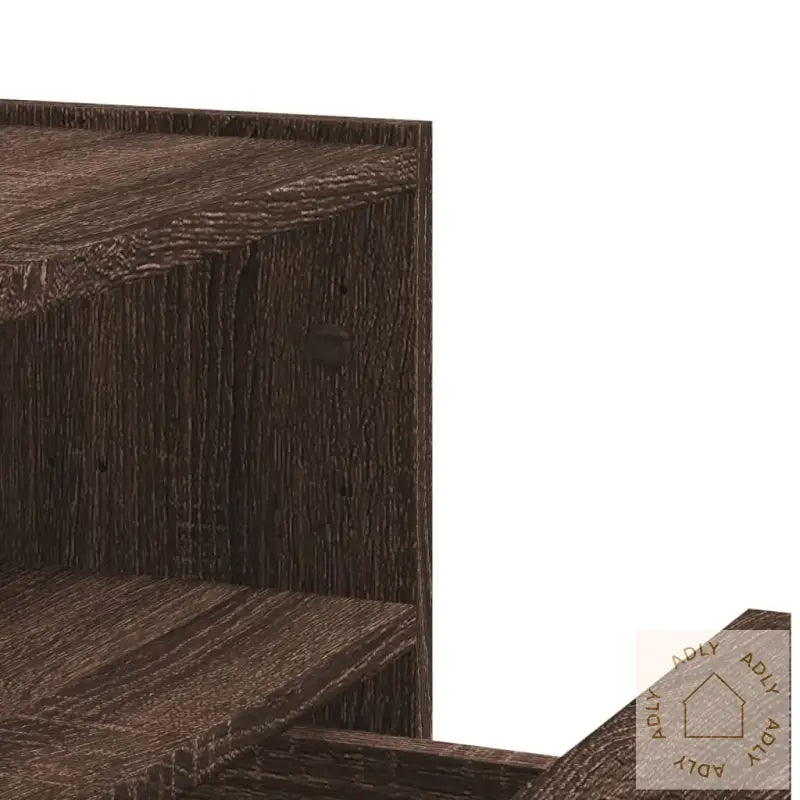 Veggmonterte Nattbord 2 Stk Brun Eik 45X30X35 Cm