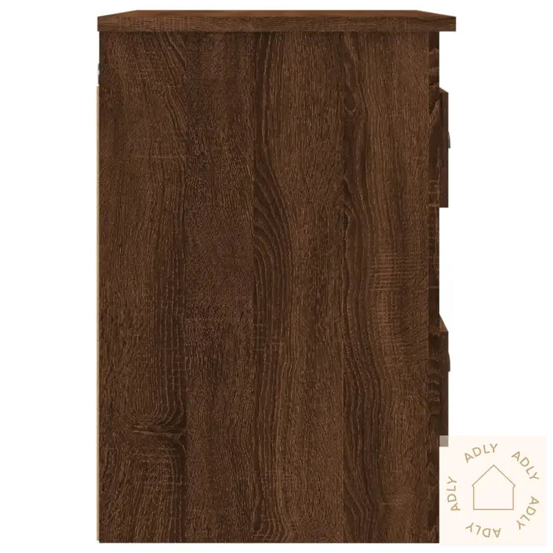 Veggmontert Nattbord Brun Eik 41,5X36X53 Cm