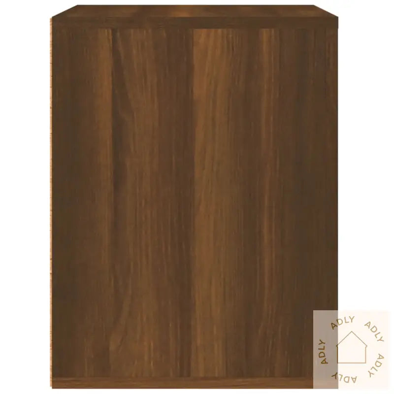 Veggmontert Nattbord Brun Eik 50X36X47 Cm
