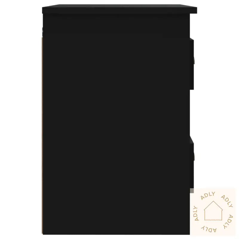 Veggmonterte Nattbord 2 Stk Svart 41,5X36X53 Cm