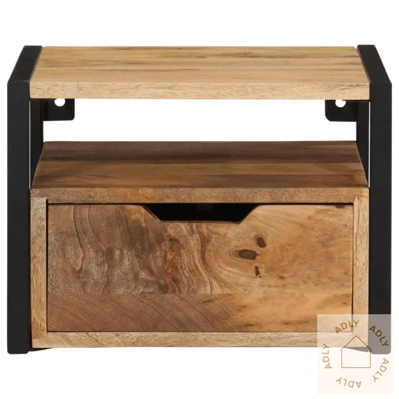 Vegghengt Nattbord 35X35X25 Cm Heltre Akasie