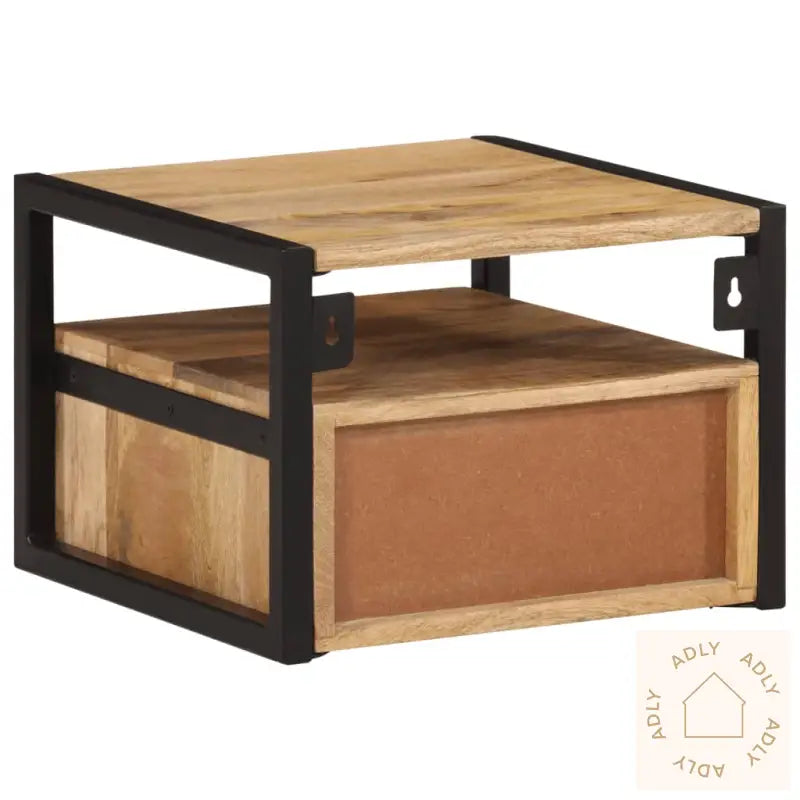 Vegghengt Nattbord 35X35X25 Cm Heltre Akasie