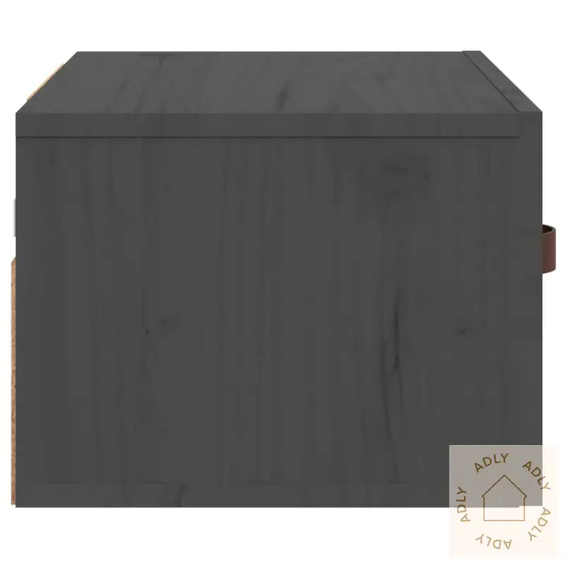 Veggmontert Nattbord Grå 40X29,5X22 Cm