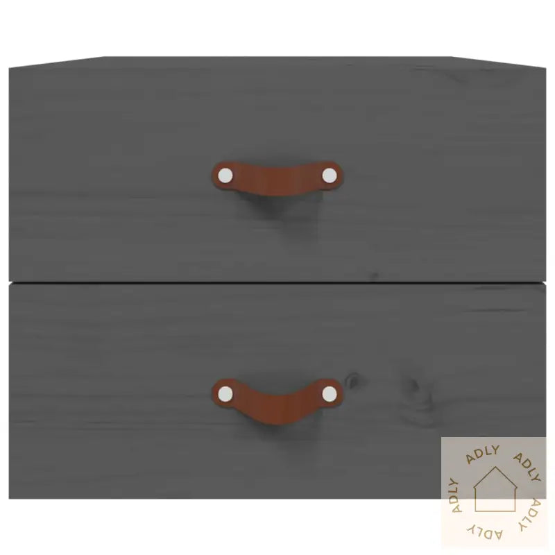 Veggmontert Nattbord Grå 50X36X40 Cm