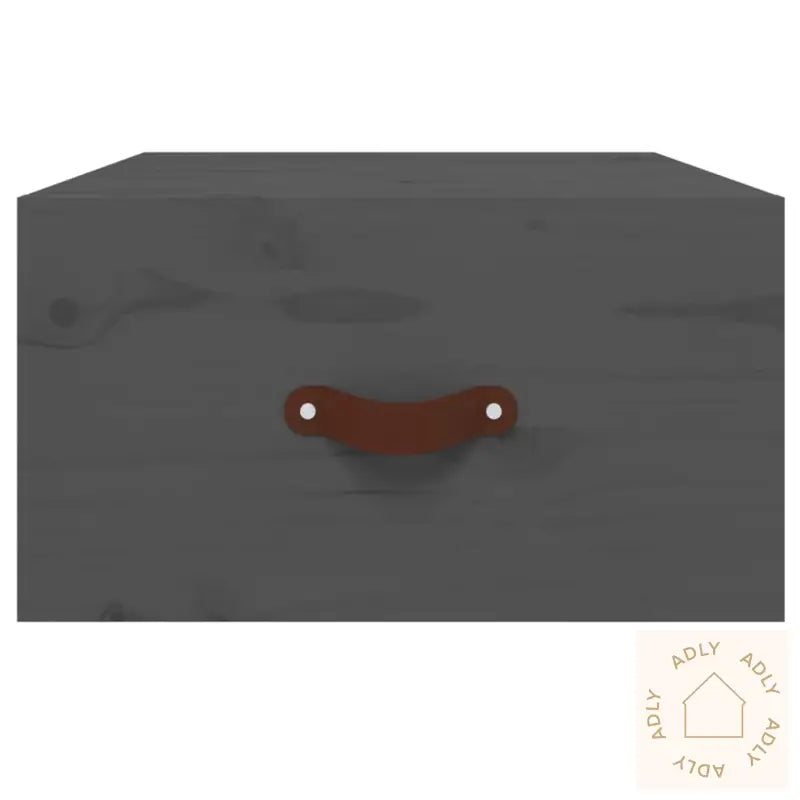 Veggmontert Nattbord Grå 40X29,5X22 Cm