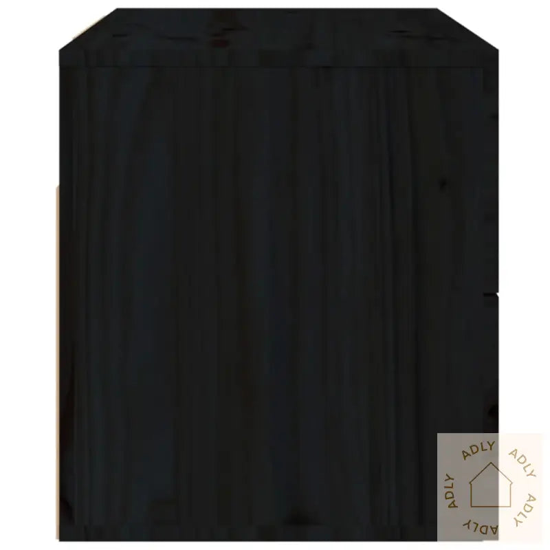 Veggmontert Nattbord Svart 50X36X40 Cm