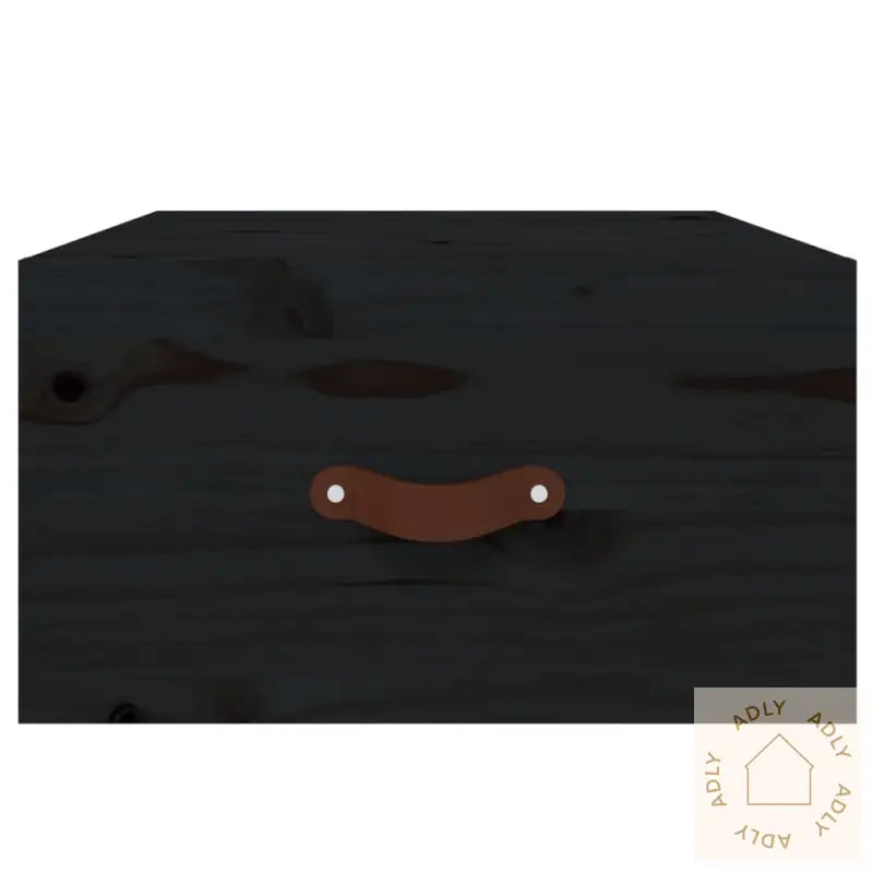Veggmontert Nattbord Svart 40X29,5X22 Cm