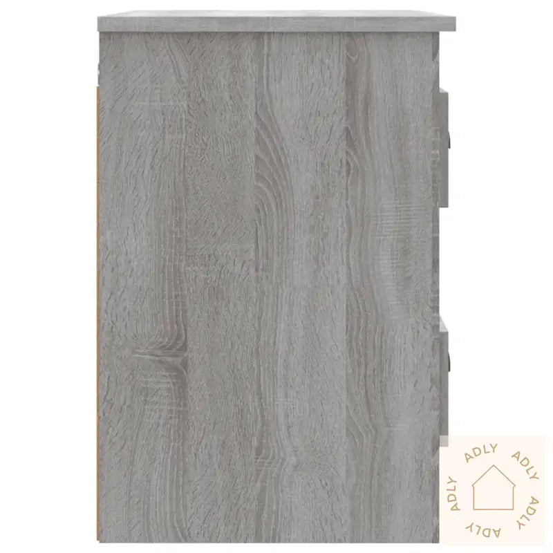 Veggmontert Nattbord Grå Sonoma 41,5X36X53 Cm