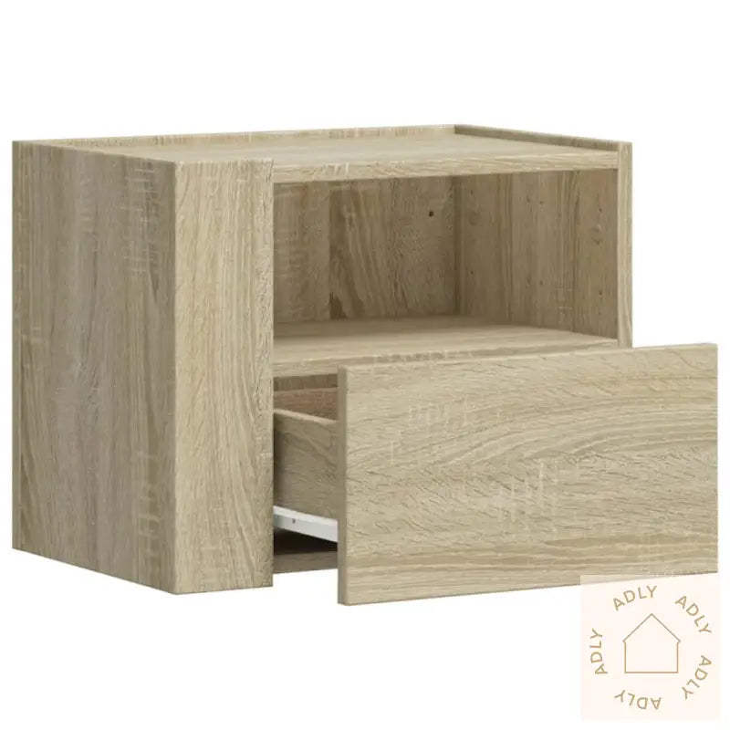 Veggmontert Nattbord Sonoma Eik 45X30X35 Cm