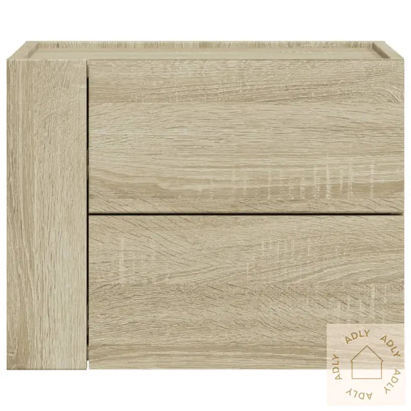 Veggmontert Nattbord Sonoma Eik 45X30X35 Cm