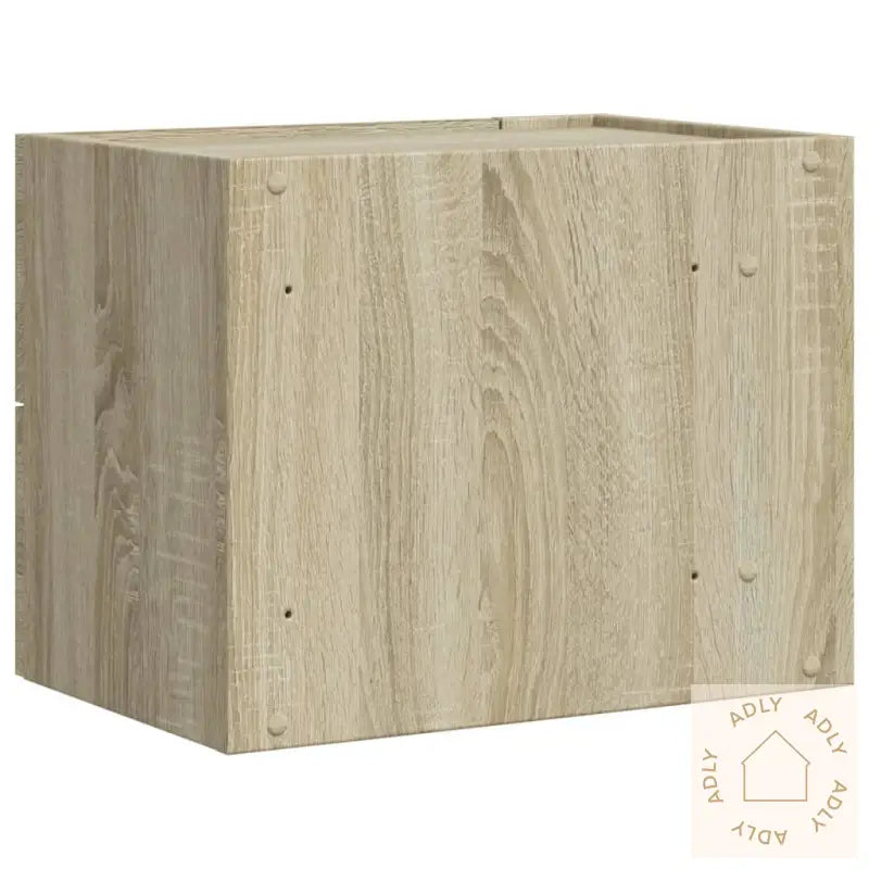 Veggmonterte Nattbord 2 Stk Sonoma Eik 45X30X35 Cm