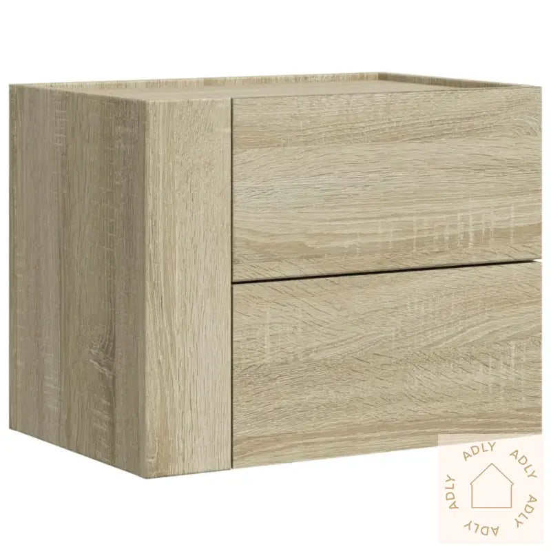 Veggmonterte Nattbord 2 Stk Sonoma Eik 45X30X35 Cm