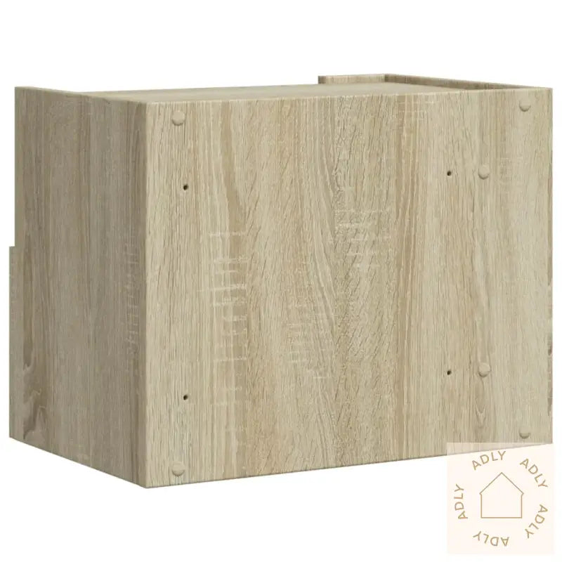 Veggmonterte Nattbord 2 Stk Sonoma Eik 45X30X35 Cm